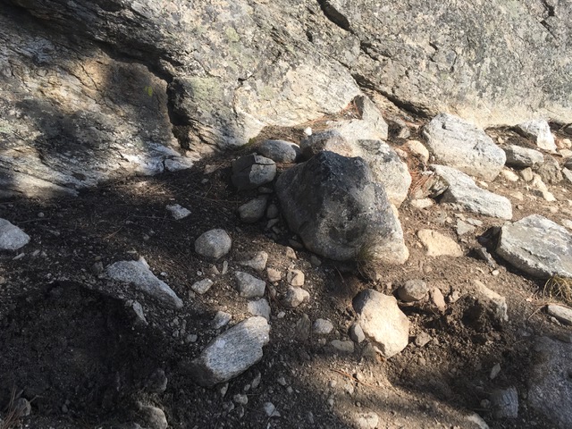 pried out rocks at Tick wall
